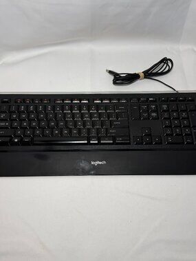 Logitech Illuminated Ultrathin Keyboard Wired K740 Y-UY95 Tested Working See Pic